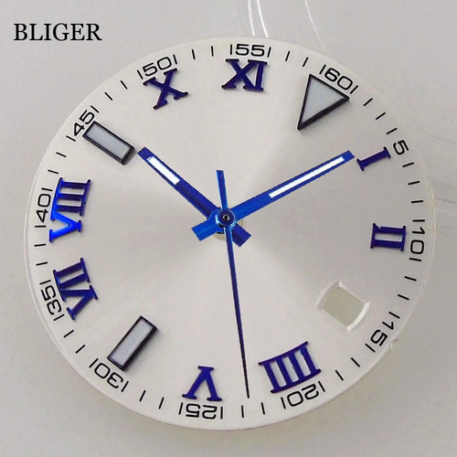 29mm蓝色罗马字Datejust指针适用NH35A Miyota 8215 ETA2824 PT