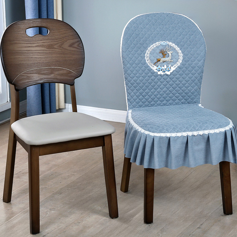 2025夹棉加厚防滑半圆靠背椅子套罩北欧麋鹿坐垫餐桌实木板凳座,居家布艺,椅套/椅垫,淘宝优惠券,粉丝福利购,淘宝优惠卷