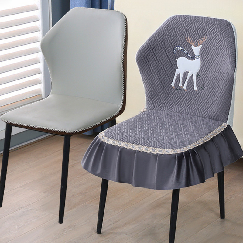 2025夹棉加厚防滑底弧形蝴蝶椅子套罩北欧麋鹿坐垫靠背餐桌板凳座,居家布艺,椅套/椅垫,淘宝优惠券,粉丝福利购,淘宝优惠卷