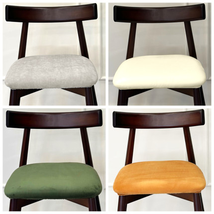 毛绒加厚高级椅子套罩万能通用2025保护座面餐桌牛角实木板凳坐垫