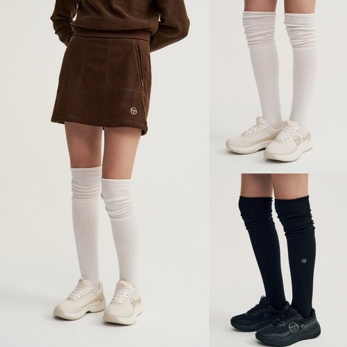 SergioTacchini女网球袜长袜过膝袜子毛巾底保暖羊毛35TWSO9044