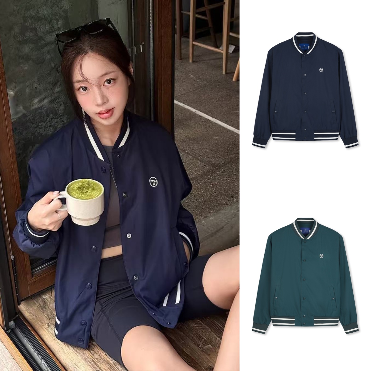 Sergio Tacchini 男女棒球夹克棒球外套运动服239TXWJ22354