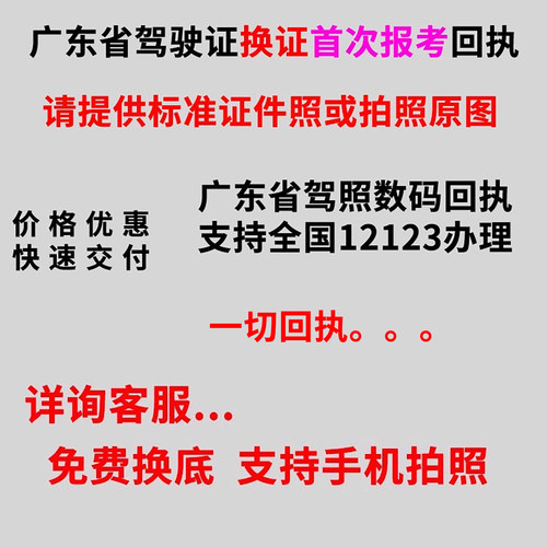驾校报考驾照换证数字相片图像号