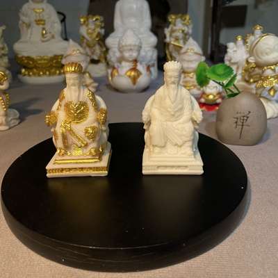 象牙果文昌帝君神像城隍爷保生大帝道公吴家用神像摆件人物装饰