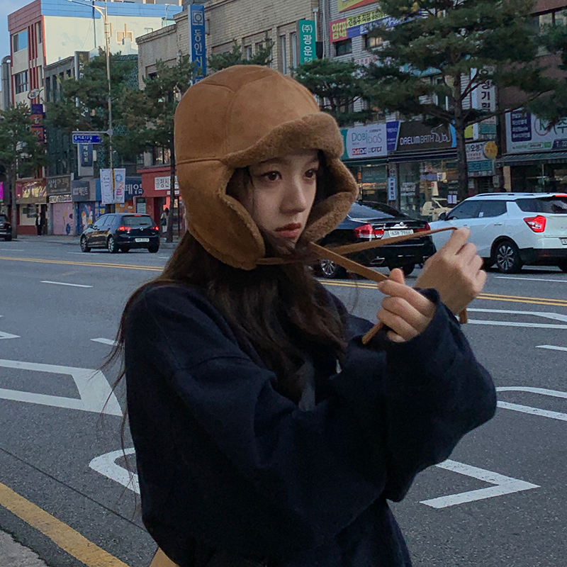 雷锋帽逛街韩版男女通用秋冬季