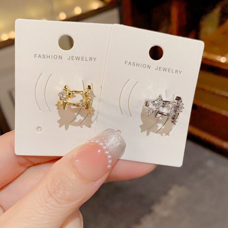 小众时尚独特设计感镶钻芒星双层耳骨夹气质复古个性百搭耳夹耳饰,饰品/流行首饰/时尚饰品新,耳夹,淘宝优惠券,粉丝福利购,淘宝优惠卷