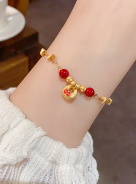 新款本命年红色串珠福袋手链