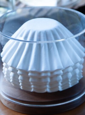 素止蛋糕滤纸收纳盒Kalita咖啡滤纸折纸滤杯波纹过滤纸防潮防虫