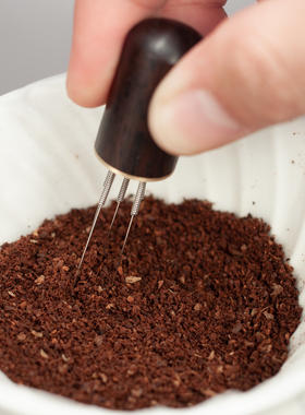 素止 意式手冲咖啡布粉针不锈钢针布粉器咖啡粉结块打散搅拌松粉