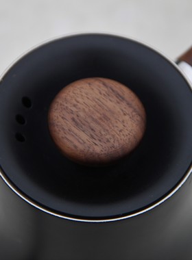 素止 温控壶盖子手拿Fellow泰磨鱼smart木质套件手冲壶胡桃