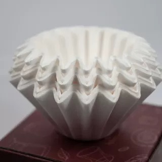 素止 Xbloom手冲咖啡蛋糕型滤纸波纹木制纤维过滤滴漏滤纸