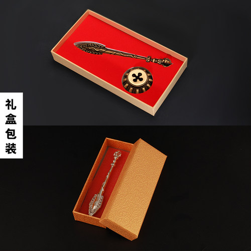 纯银藏式文殊菩萨智慧箭纯铜文殊剑镀金复古吊坠配饰佛堂供奉摆件