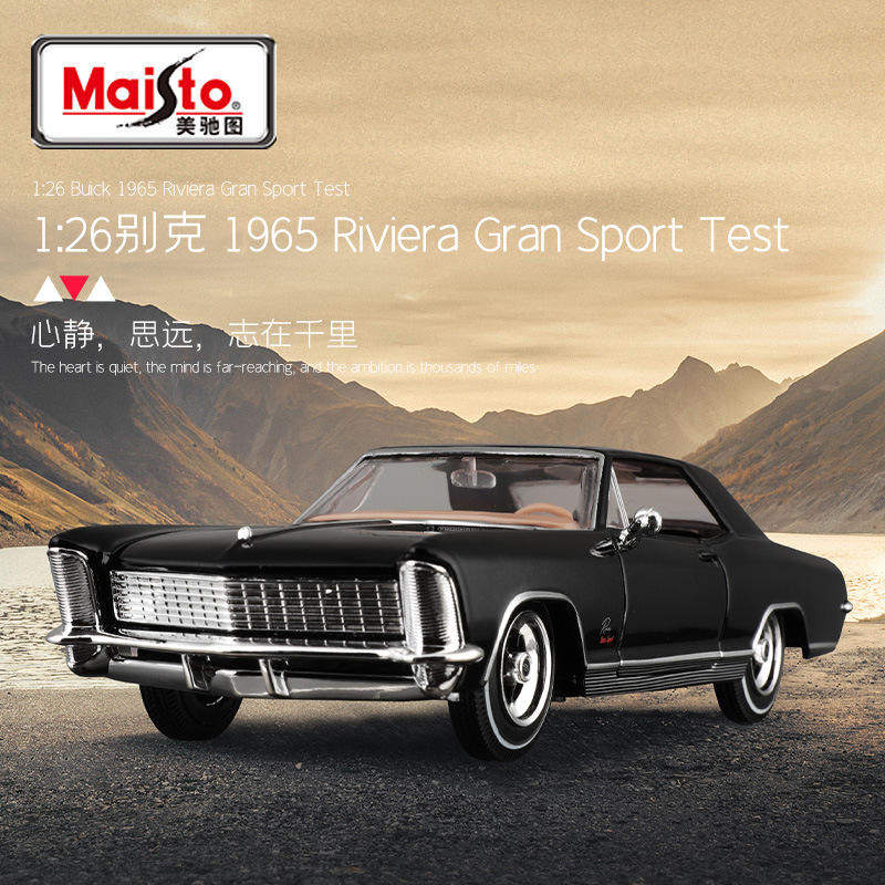 新款美驰图1:26(1:24)别克1965汽车模型玩具车仿真合金车摆件