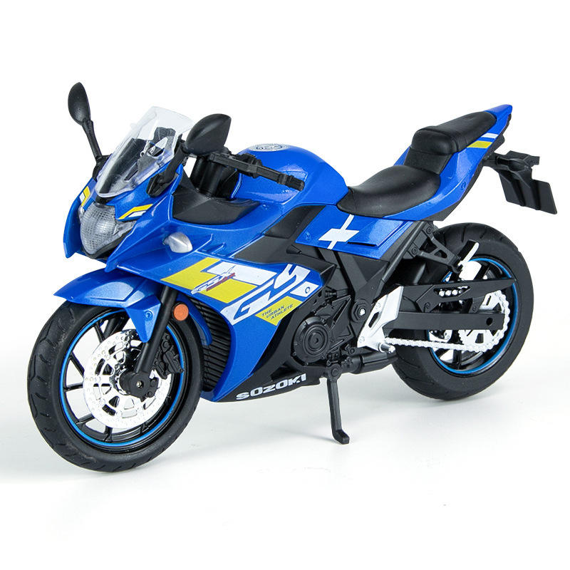 (盒装)仿真1比12 GSX250R合金摩托车摆件模型玩具儿童金属