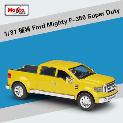 新款美驰图1:31Mighty F-350Super Duty皮卡仿真合金汽车模型玩具