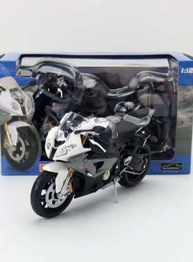 新款 奥图美合金模型1:12摩托车S1000RR战斧赛车机车收藏摆件玩具