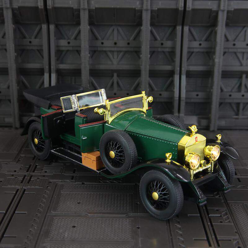 新款 新豪迪仿真一代复古幻影老爷车模型合金敞篷汽车摆件玩具车