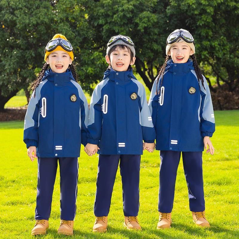 新款英伦风幼儿园园服春秋装三件套儿童棒球服运动班服小学生校服