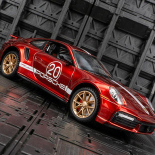 Turbo 仿真911 S合金汽车摆件声光玩具车模型车 建元 新款