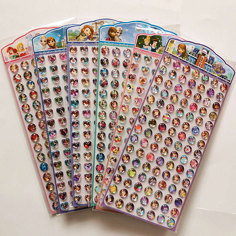 苏菲亚宝石冰雪奇缘爱莎粘贴画