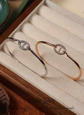 7.24高品质 高版/锆石/黄铜厚镀真金 手镯轻奢小众精致