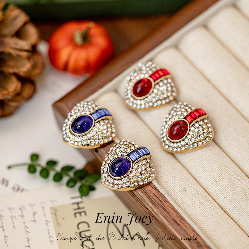 EninJoeys925银针小众中古耳钉女