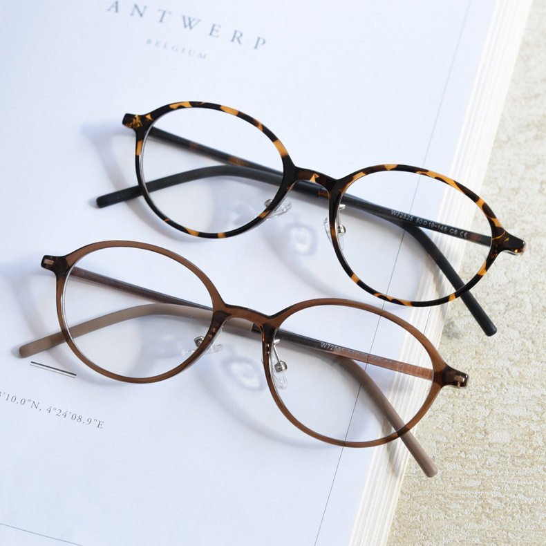 50mm韩系TR90超轻小椭圆近视眼镜框男女文艺防蓝光平光镜架配度数