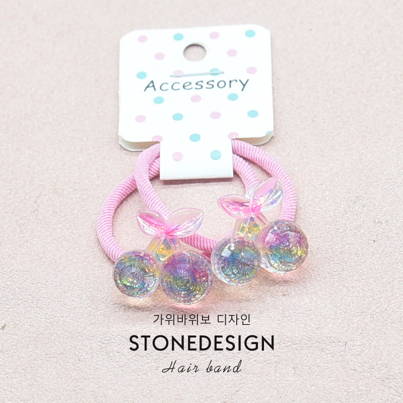 儿童发饰发圈可爱卡通小花爱心发绳高弹力不伤发皮筋宝宝头绳头饰