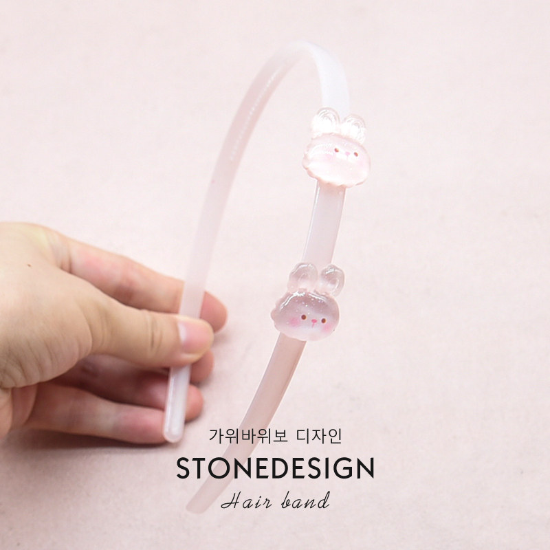 女童果冻色发箍卡通可爱小学生不勒头箍女孩带齿防滑儿童碎发神器