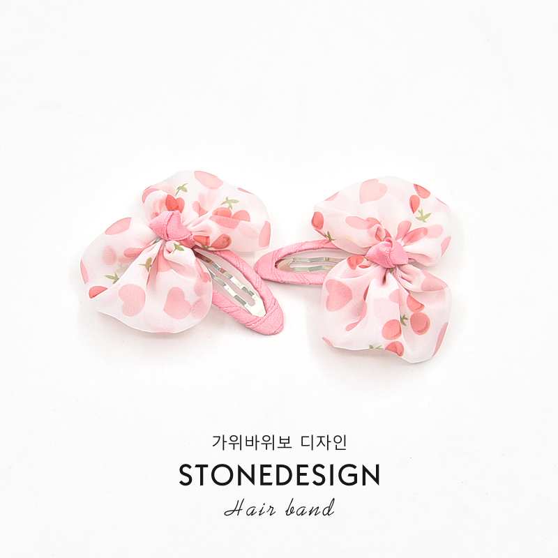 女童蝴蝶结超仙纱纱bb夹可爱对夹