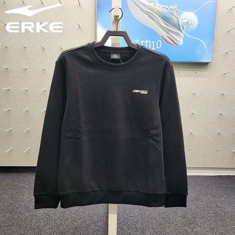 鸿星尔克冬季男子加厚运动卫衣