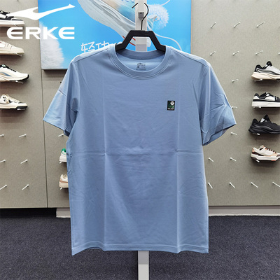 鸿星尔克夏季男子休闲圆领T恤