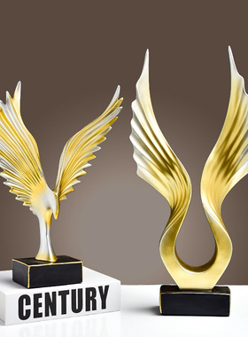 高级感大号大鹏展翅树脂工艺品