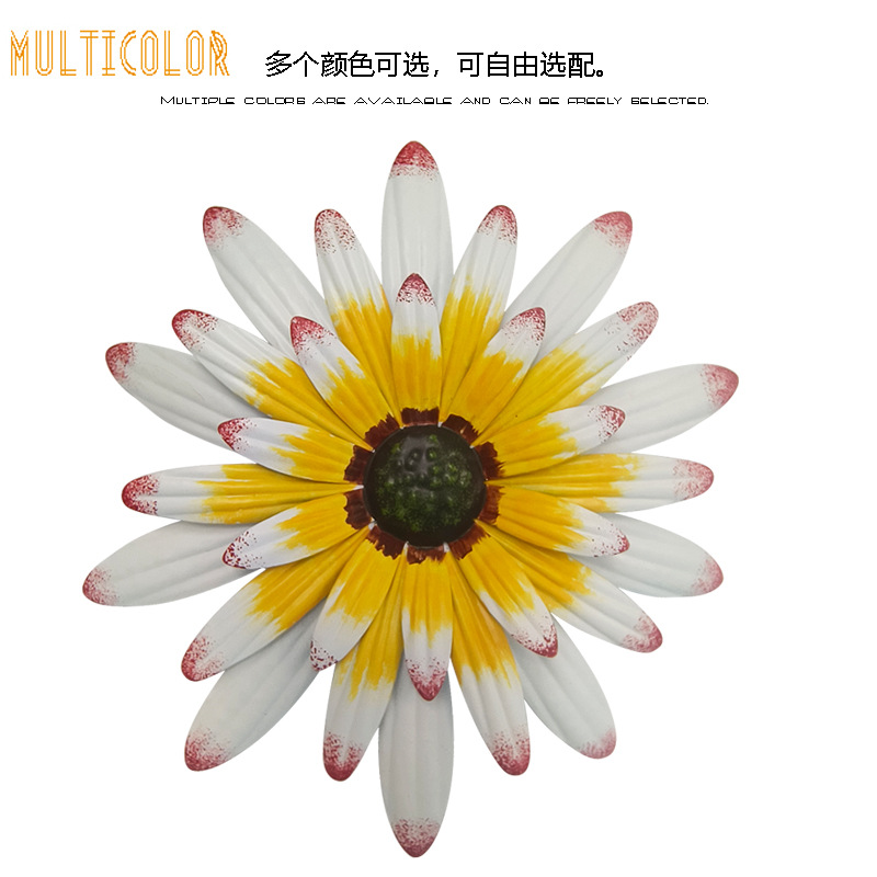 创意铁艺挂件发仿真花客厅墙面