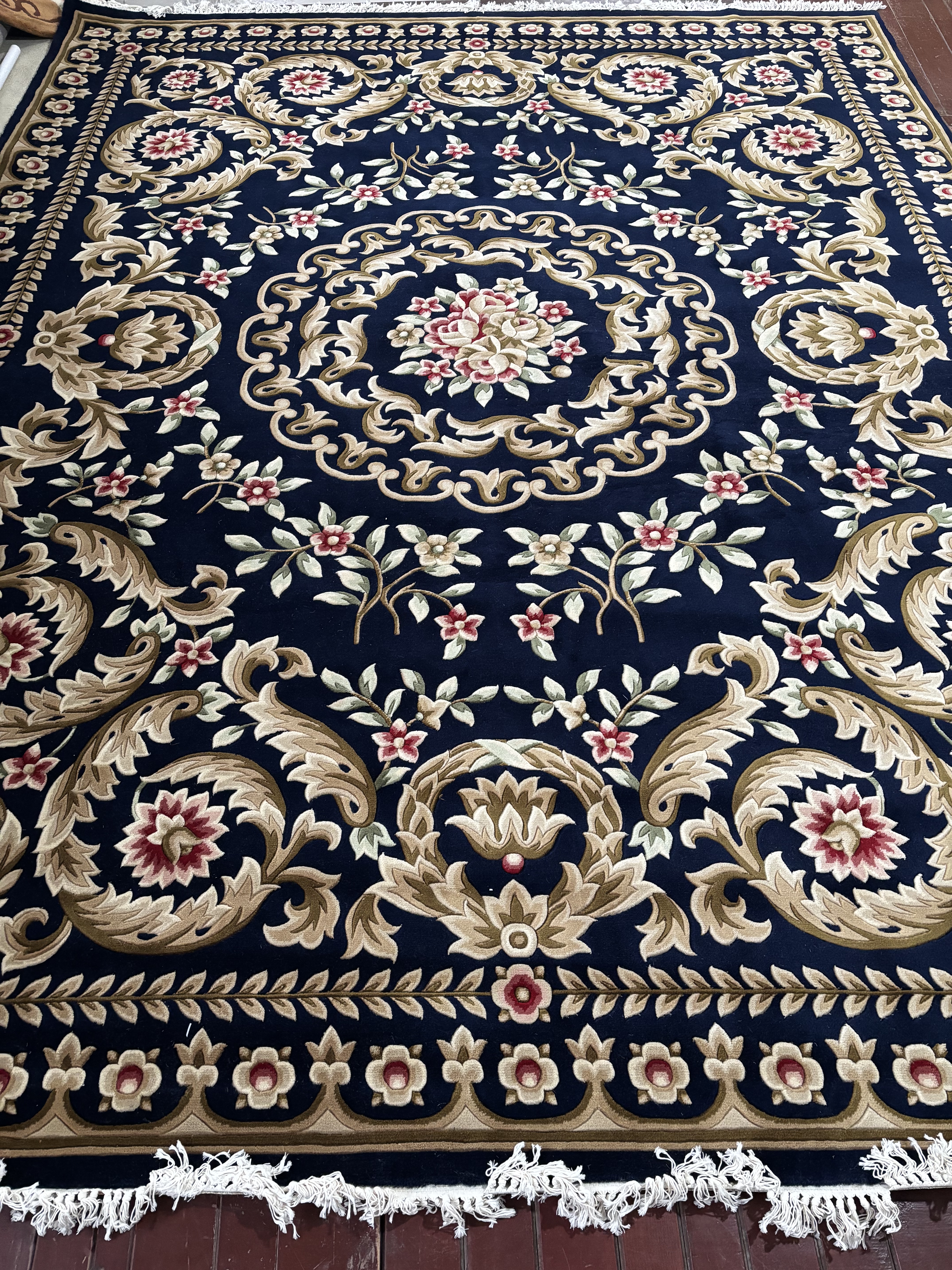 微瑕疵3*4新西兰羊毛地毯欧式美式蓝色客厅卧室茶几地毯