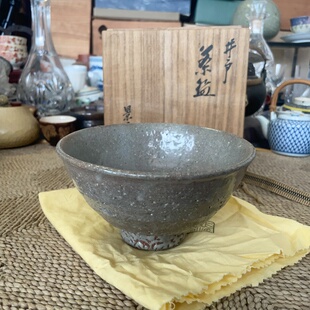 日本回流 韩国已故巨匠景善教作 井户茶碗 抹茶碗 茶道具 1-218