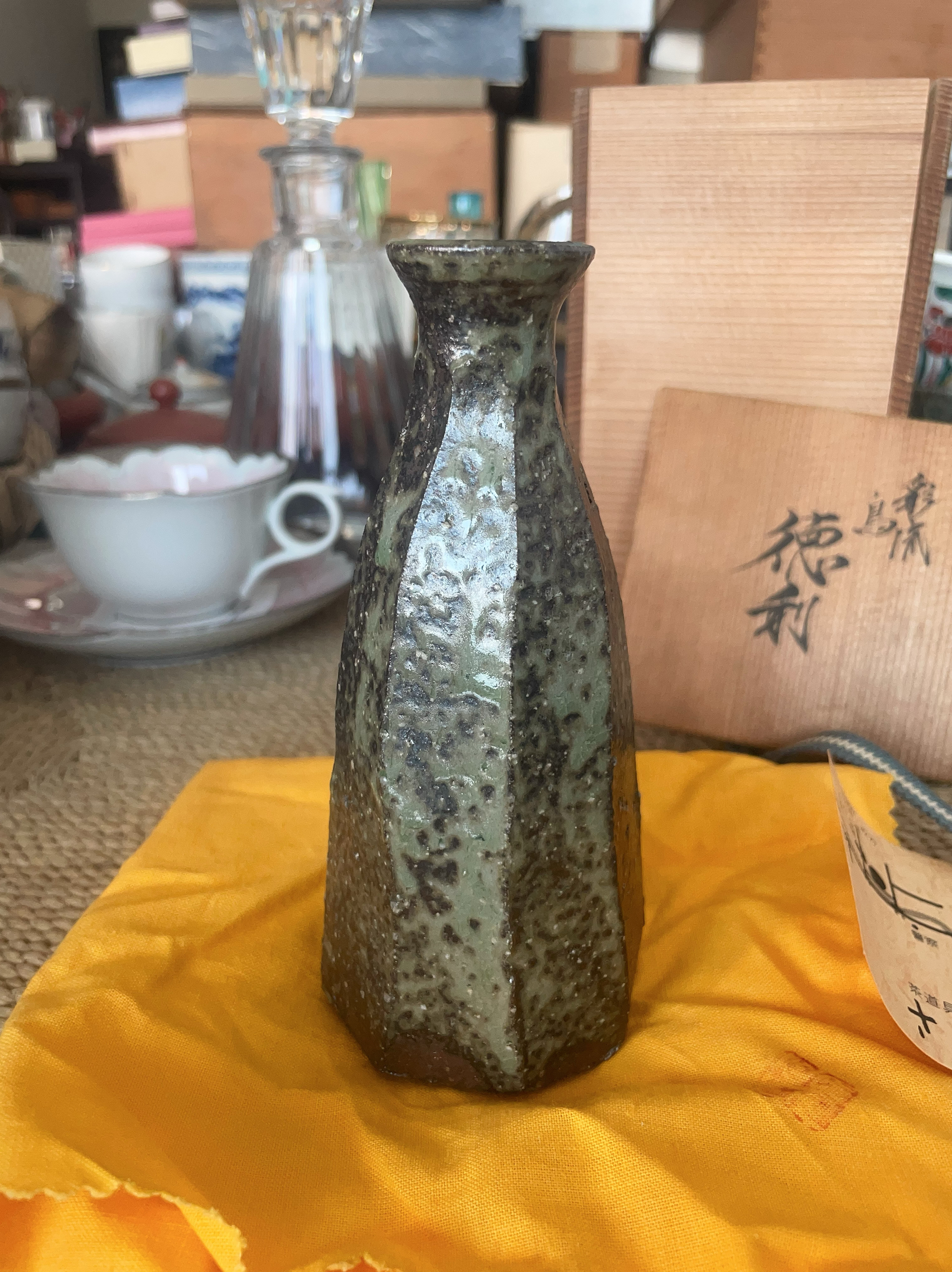 日本制 酒壶 德利 花瓶 花器 粗陶 1-195