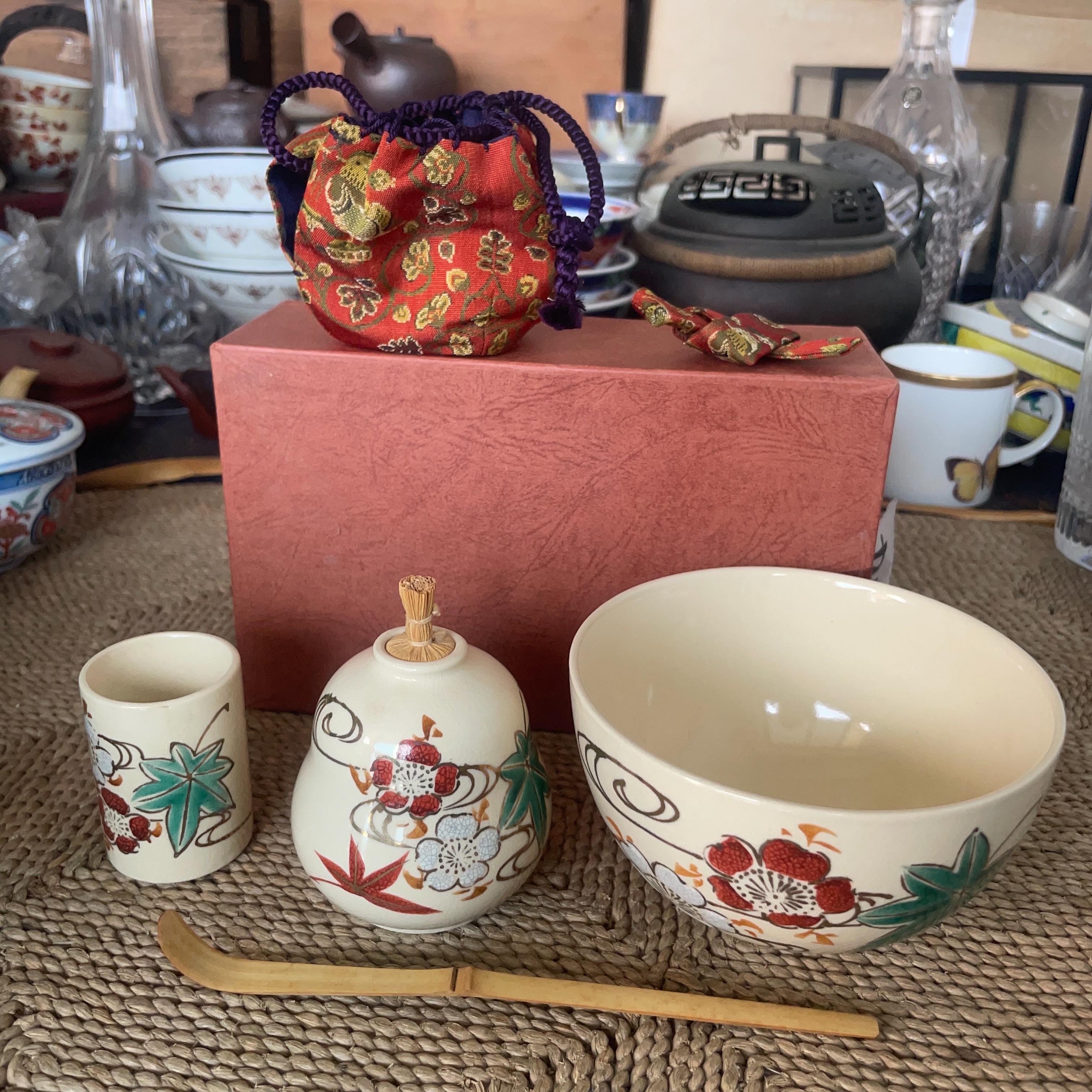 日本制 茶道具 抹茶碗 茶叶罐茶杯