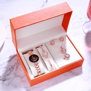 Luxury Watch Gifts for Women Earrings ring Necklace bracelet