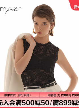 【商场同款】Comfit蕾丝打底背心新款薄款性感性感上衣CD00042