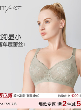 【Reducer系列文胸】Comfit大胸显小内衣女蕾丝大码文胸CB00134
