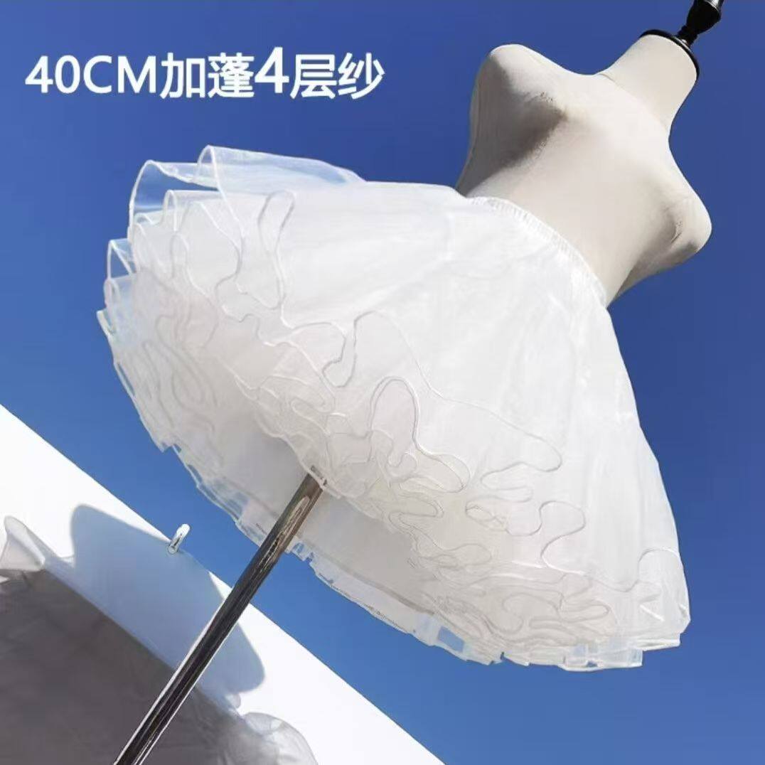 日常短款无骨软纱撑lolita洛丽塔狗短蓬蓬衬裙cos超级暴力裙撑