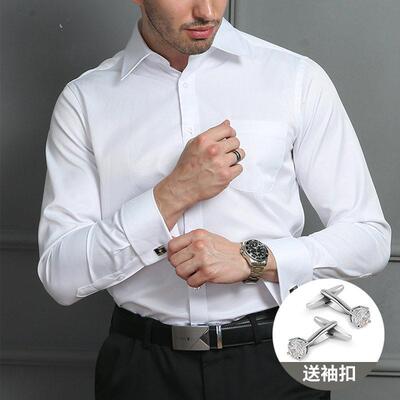 Spring Men Shirt Business Dress Office Formal Shirt 大码衬衫