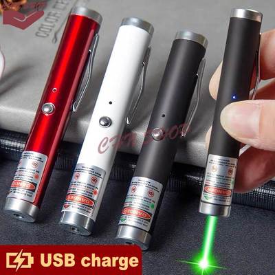 USB charge Laser Pointer Pen Green Visible Beam Light Lazer