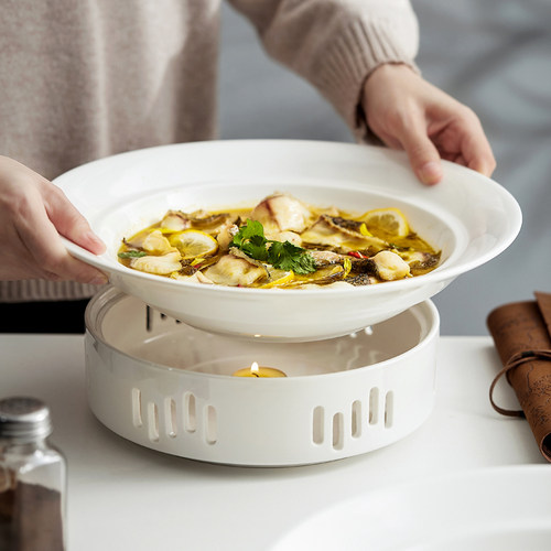 超大号盘子高级感创意酒店