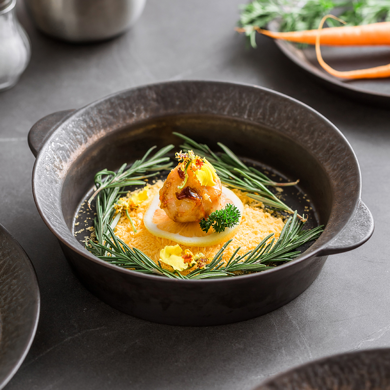 造器菜盘陶瓷餐厅复古盘子