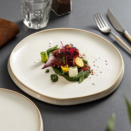 造器平盘陶瓷圆形西餐牛排盘