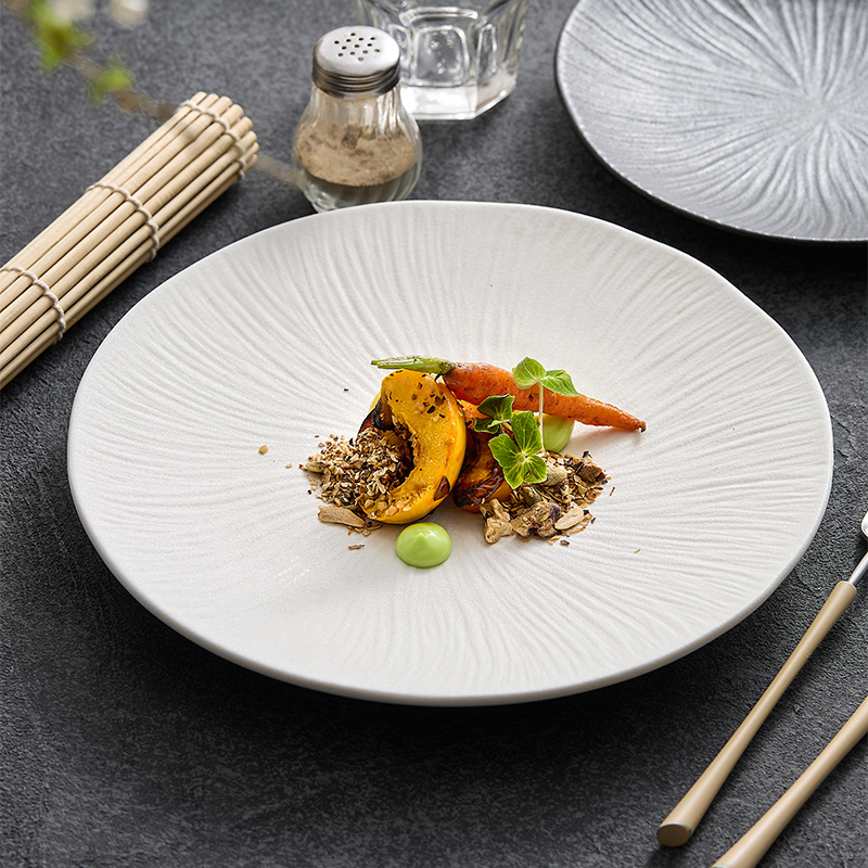 造器陶瓷牛排盘子西餐盘家用平盘高级感菜盘日式餐具轻奢水果餐盘