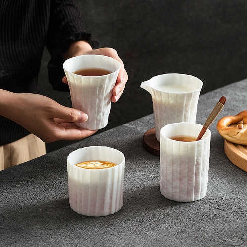 日式折纸纹创意陶瓷杯子
