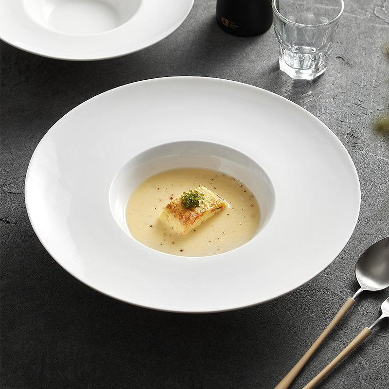 造器高级感精致高档酒店餐具白色仪式感早餐盘法式西餐盘草帽餐盘,餐饮具,盘,淘宝优惠券,粉丝福利购,淘宝优惠卷